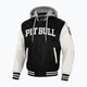 Men's Pitbull West Coast Falcon Ridge Bomber Hooded jacket black/ecru 3