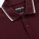 Men's Pitbull West Coast Polo Shirt Pique Stripes Regular burgundy 6