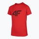 Children's 4F T-shirt red HJZ22-JTSM002 3