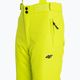 Children's ski trousers 4F yellow HJZ22-JSPMN001 5