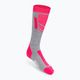 Children's ski socks 4F grey-pink 4FJAW22UFSOF028 2