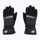 Children's ski gloves 4F grey-black 4FJAW22AFGLM038 3