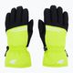 Children's ski gloves 4F green-black 4FJAW22AFGLM038 3