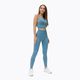 Women's seamless leggings STRONG POINT Shape & Comfort Push Up blue 1129 2