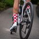 Luxa Squares white and red cycling socks LUAMSSQRS 5