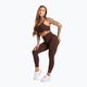 Women's training leggings Gym Glamour Push Up 2.0 chocolate 2