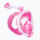 Children's full face mask for snorkelling AQUASTIC pink SMK-01R