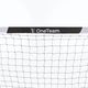 OneTeam One Square football goal 300 x 200 cm galvanised steel white/black 8