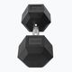 TREXO Hex 17.5 kg rubberised dumbbell 6