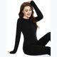 Women's thermal underwear set WOOLCANO Merino SET0543 black 5