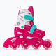 HUMBAKA Starjet LED children's roller skates 3in1 pink 18