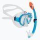 AQUASTIC Shelly children's snorkel kit mask + snorkel light blue