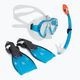 AQUASTIC Shelly children's snorkelling set mask + snorkel + fins blue