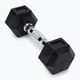 Bauer Fitness rubberised dumbbell HEX black AC-1701 2