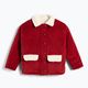 Children's jacket KID STORY Teddy warm red flowers