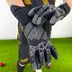 Football Masters Fenix black children's goalkeeper gloves 3