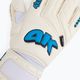 4keepers Champ Aqua V Nc goalkeeper gloves white and blue 3