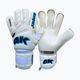 Children's goalkeeper gloves 4keepers Champ Aq Contact V Hb white and blue 6