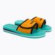 Kubota Turquoise-orange Velcro flip-flops KKRZ64 5