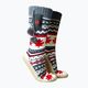 Glovii GOB white/red/grey heated slippers with socks 2