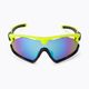 GOG Viper neon yellow/black/polychromatic white-blue cycling glasses E595-2 3