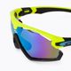 GOG Viper neon yellow/black/polychromatic white-blue cycling glasses E595-2 5
