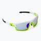 GOG Tango C white/neon green/polychromatic blue cycling glasses E559-3
