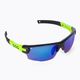 GOG Steno matt black/green/polychromatic white-blue cycling glasses E540-2 2