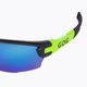 GOG Steno matt black/green/polychromatic white-blue cycling glasses E540-2 6