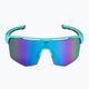 GOG Athena matt turquoise / black / polychromatic white-blue cycling glasses E508-2 3