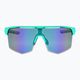 GOG Athena matt turquoise / black / polychromatic white-blue cycling glasses E508-2 6