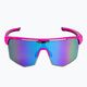 GOG Athena matt neon pink / black / polychromatic white-blue cycling glasses E508-3 3