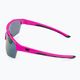 GOG Athena matt neon pink / black / polychromatic white-blue cycling glasses E508-3 4