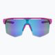 GOG Athena matt neon pink / black / polychromatic white-blue cycling glasses E508-3 6
