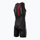 Men's ZONE3 Neoprene Kneeskin Triathlon Foam Baselayer black/red 2