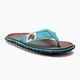 Gumbies Islander brown and blue flip flops