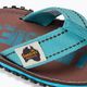 Gumbies Islander brown and blue flip flops 7