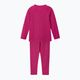 Reima Kinsei cranberry pink children's thermal underwear set 2