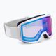 Smith Squad white vapor/chromapop photochromic rose flash ski goggles M00668