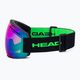 HEAD F-LYT green/black ski goggles 394332 4
