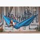 Ticket To The Moon Original aqua/dark grey two-person hiking hammock 6