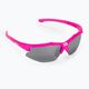 Bliz Hybrid Small pink/smoke silver mirror cycling goggles 52808-41