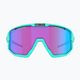 Bliz Fusion Nano Optics Nordic Light S2 cycling glasses matt turquoise/begonia/violet blue multi 5