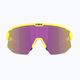 Bliz Breeze S3+S1 matt neon yellow/brown purple multi/pink cycling glasses 5