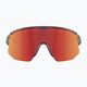 Bliz Breeze S3+S2 transparent dark grey/brown red multi/orange cycling glasses 3