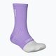 Cycling socks POC Flair Mid purple amethyst/hydrogen white