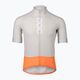 Men's cycling jersey POC Essential Road Logo granite grey/zink orange 6