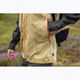 Pinewood men's Abisko Trekking 3L golden hay/moss green rain jacket 14