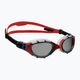 Zoggs Predator Flex Titanium clear/red/mirrored smoke swimming goggles 461054