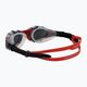 Zoggs Predator Flex Titanium clear/red/mirrored smoke swimming goggles 461054 4